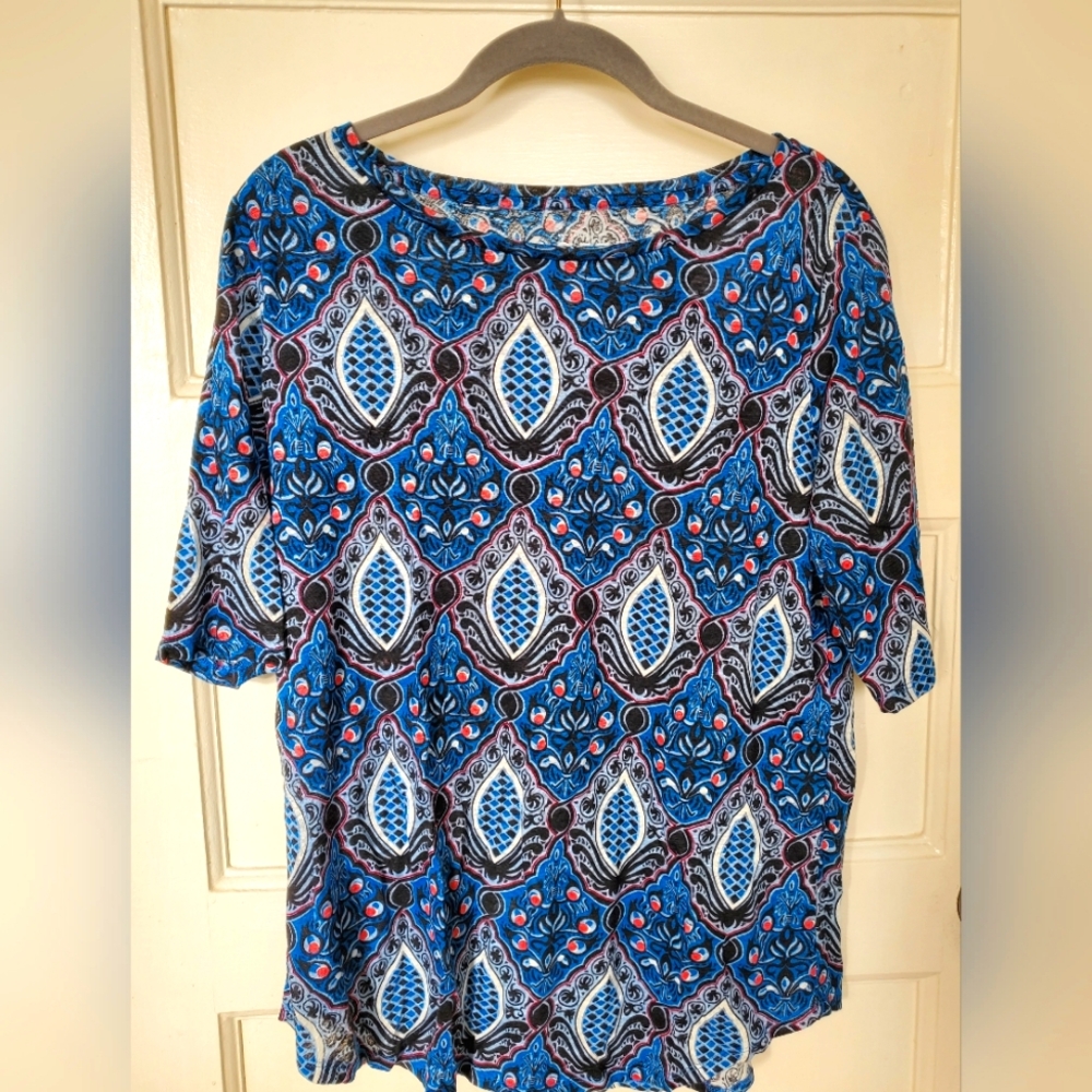 LOFT linen t-shirt medium NWT